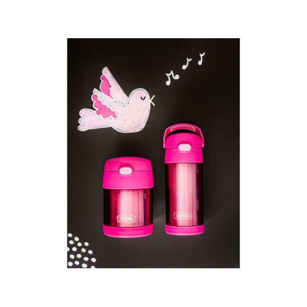 Thermos Funtainer Drikkeflaske m. sugerr 355 ml Pink
