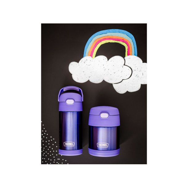 Thermos Funtainer Drikkeflaske m. sugerr 355 ml - Lilla