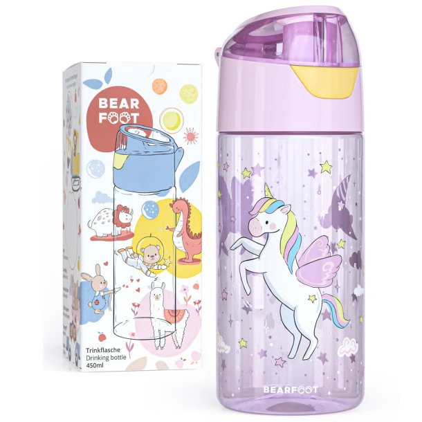 Bearfoot Drikkedunk 450 ml - Enhjrning 