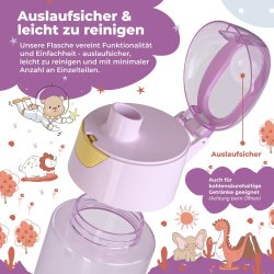 Bearfoot Drikkedunk 450 ml - Lyserd havfrue 