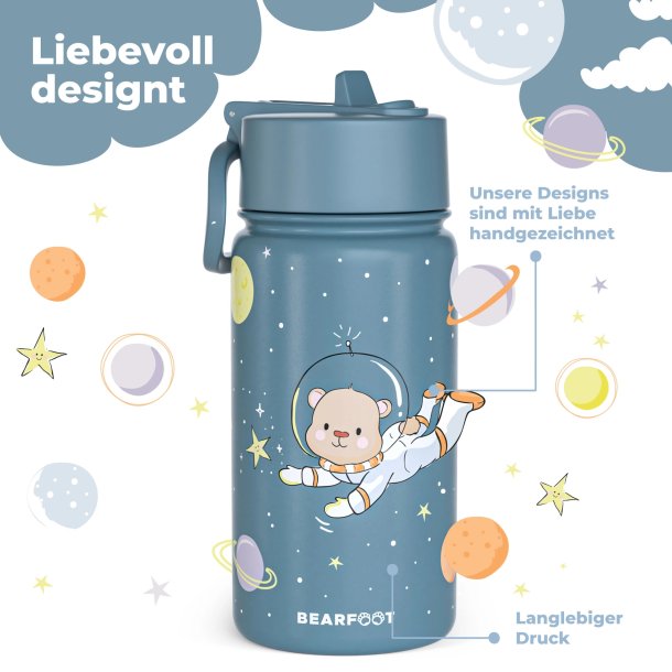 Bearfoot Termo Drikkedunk - Bl Bjrn Rummet - 400 ml 
