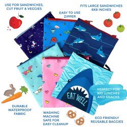 Yumbox Genanvendelig Snackpose - 2 stk. - Hjerter og hunde