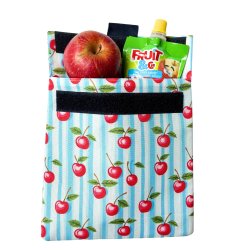 Yumbox Genanvendelig Snackpose - 2 stk. - Vichy &amp; kirseb�r