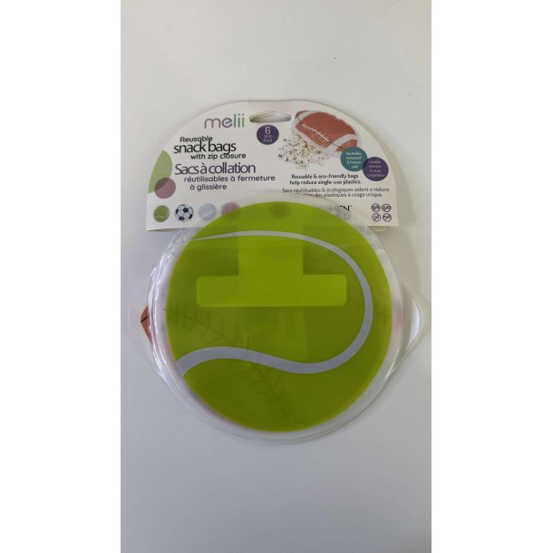 Melii Genanvendelige Snackposer - 6 stk - Sport