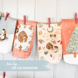 Julekalender poser - 24 stk. - Isbl 