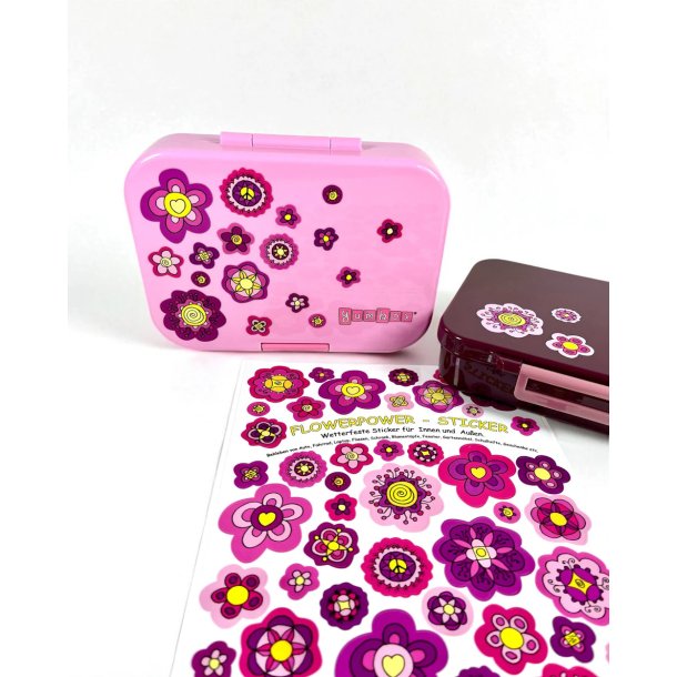 Jabalou - Vandfaste Klisterm�rker - A4 - Lyser�d Blomster 