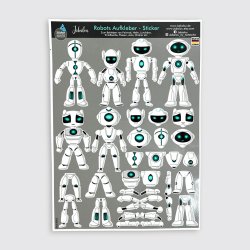 Jabalou - Vandfaste Klisterm�rker - A4 - Robotter