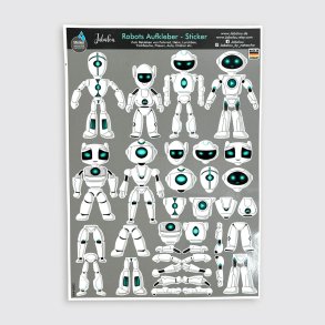 Jabalou - Vandfaste Klisterm�rker - A4 - Robotter