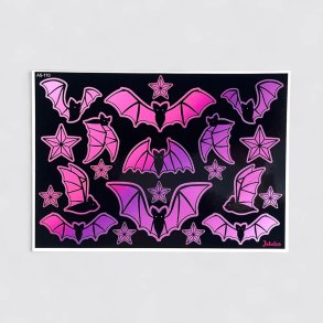 Jabalou - Vandfaste Klisterm�rker - A5 - Pink Flagermus 
