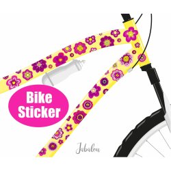 Jabalou - Vandfaste Klisterm�rker - A4 - Lyser�d Blomster 