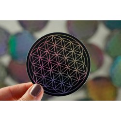 Vandfast klisterm�rker - Hologram - Livets blomst