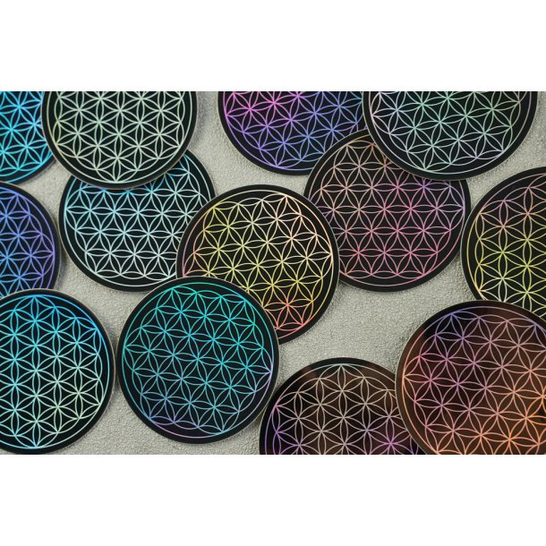 Vandfast klisterm�rker - Hologram - Livets blomst