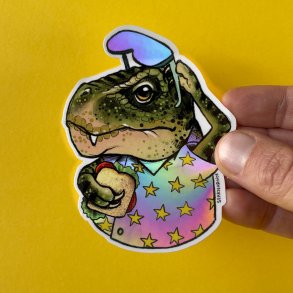 SEHRSEHRnice - Vandfast Klisterm�rke - Hologram Dino 