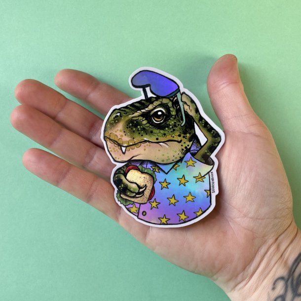 SEHRSEHRnice - Vandfast Klisterm�rke - Hologram Dino 