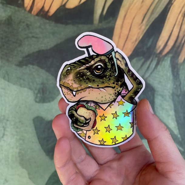 SEHRSEHRnice - Vandfast Klisterm�rke - Hologram Dino 