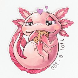 SEHRSEHRnice - Vandfast Klisterm�rke -  Axolotl 