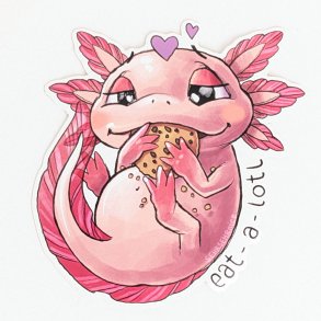 SEHRSEHRnice - Vandfast Klisterm�rke -  Axolotl 