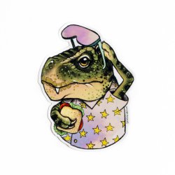 SEHRSEHRnice - Vandfast Klisterm�rke - Hologram Dino 
