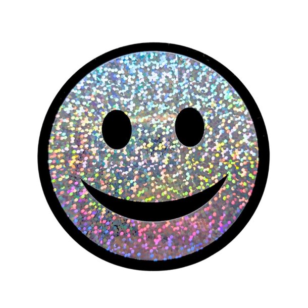 Vandfast klisterm�rker - Hologram - Smiley