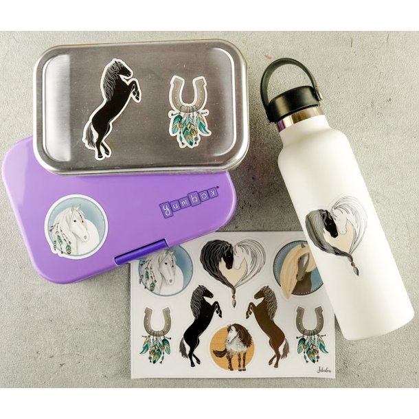 Vandfaste klistermrker - Heste - A5