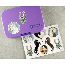 Vandfaste klistermrker - Heste - A5