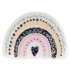 Vandfast klistermrker - Glimmer Regnbue 