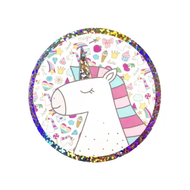 Vandfast klistermrker - Enhjrning 