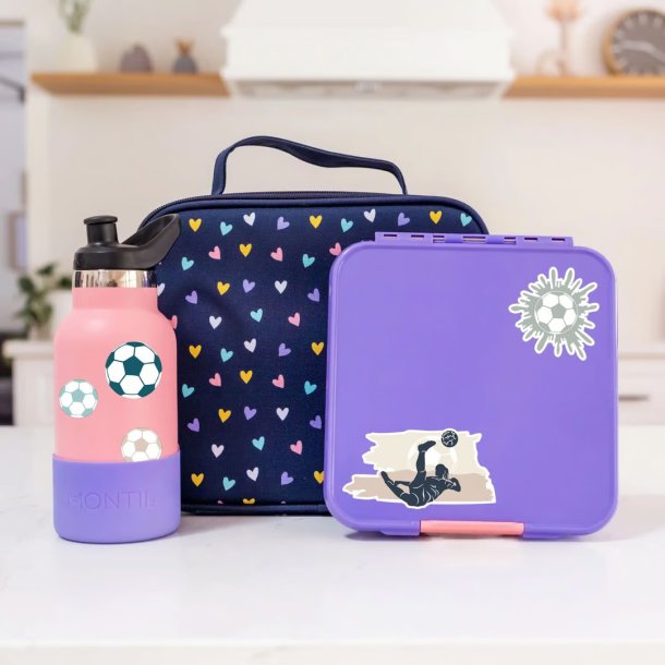 Vandfaste klistermrker - Fodbold pige - A6