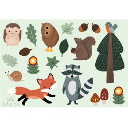 Vandfaste klistermrker - Forest - A6