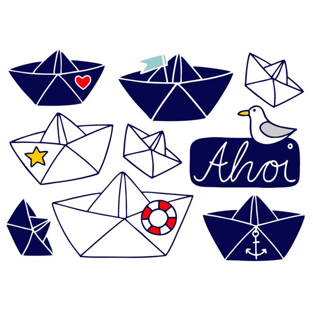 Vandfaste klisterm�rker - Papirskibe - A6