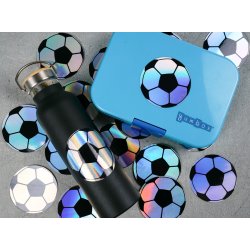 Vandfast klistermrker - Hologram - Fodbold 