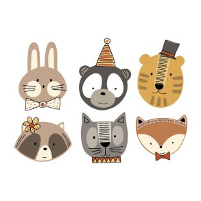 Vandfaste klisterm�rker - Dyr - A6