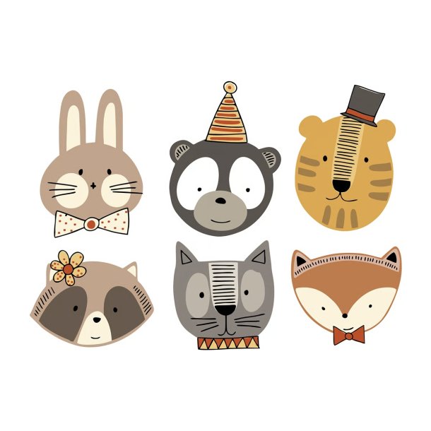 Vandfaste klisterm�rker - Dyr - A6