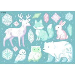 Vandfaste klistermrker - Isdyr - A5