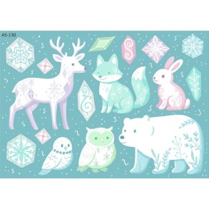 Vandfaste klistermrker - Isdyr - A5