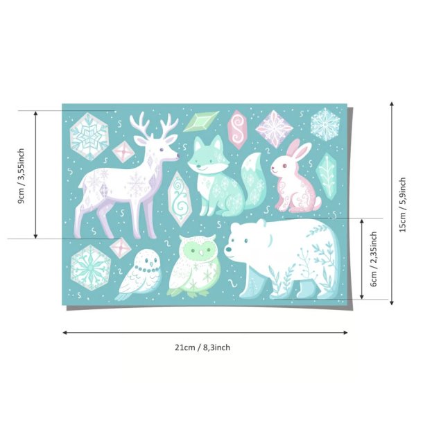 Vandfaste klistermrker - Isdyr - A5