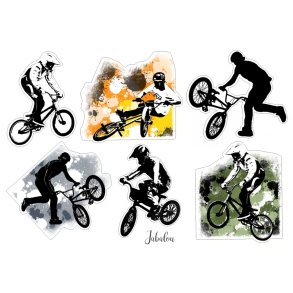 Vandfaste klistermrker - BMX - A6