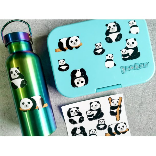 Vandfaste klistermrker - Panda - A6