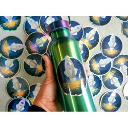 Vandfast klistermrker - Hologram - Raket 