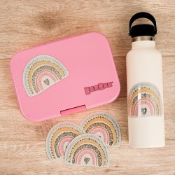 Vandfast klistermrker - Glimmer Regnbue 