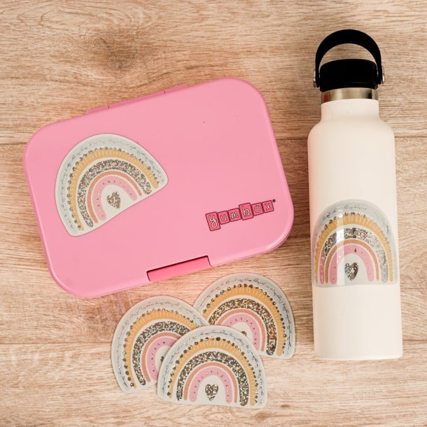 Vandfast klistermrker - Glimmer Regnbue 