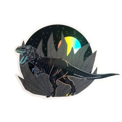 Vandfast klistermrker - Hologram - Dino 