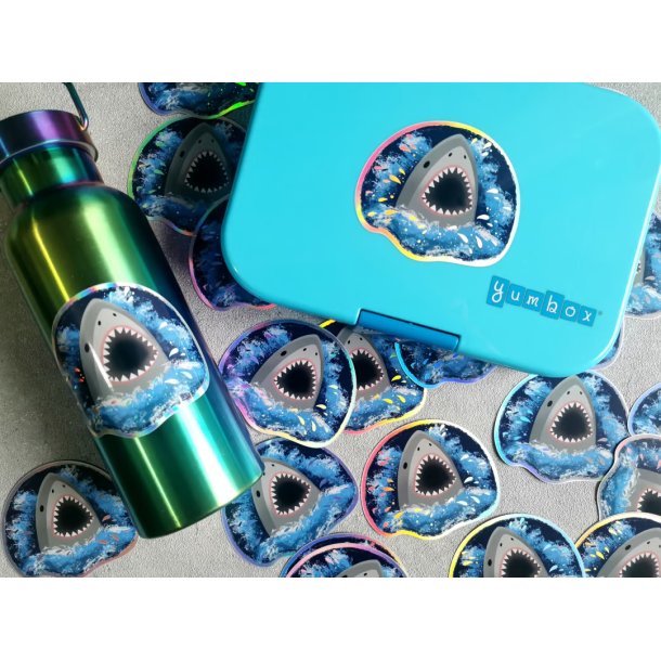 Vandfast klistermrker - Hologram - Haj