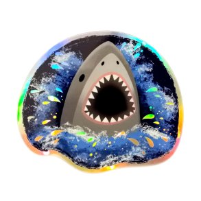 Vandfast klistermrker - Hologram - Haj