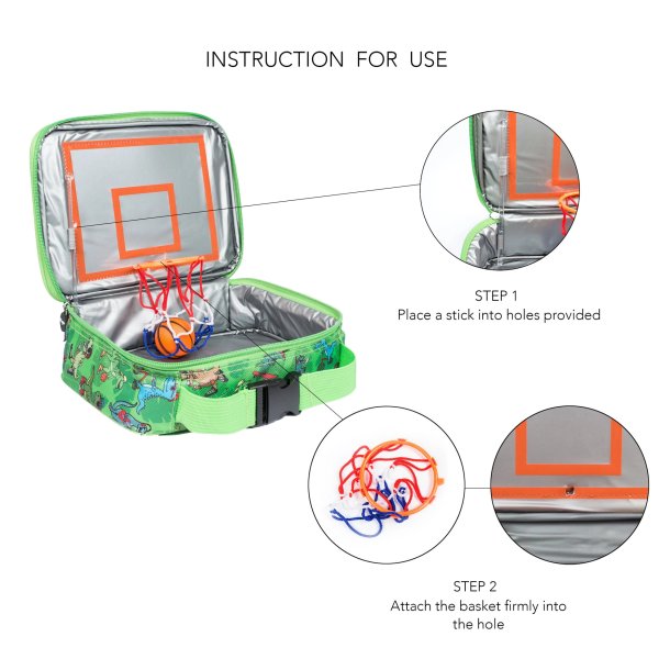 Fringoo - Kletaske - Grn Dinosaur 