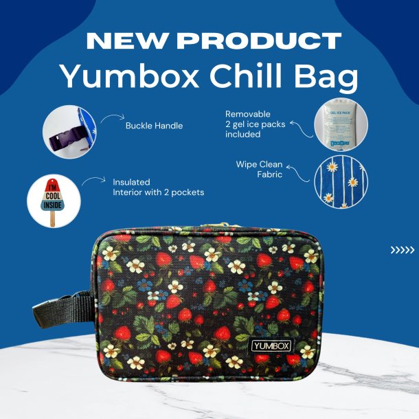 Yumbox K�letaske + K�leelement - Jordb�r Print 