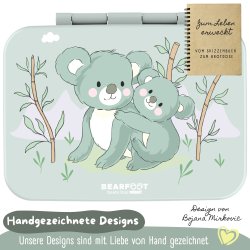 Bearfoot Compakt Mini Madkasse - 650 ml - Salvie Koala