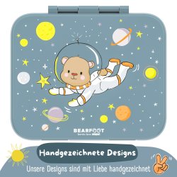 Bearfoot Compakt Mini Madkasse - 650 ml - Bl - Bjrn i rummet 