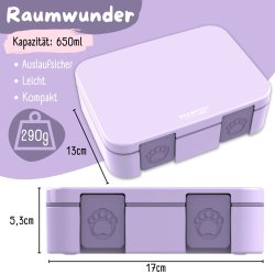 Bearfoot Compakt Mini Madkasse - 650 ml - Lyserd 