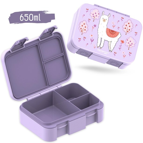 Bearfoot Compakt Mini Madkasse - 650 ml - Lyserd - Lama